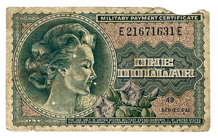 Vintage Military Payment Certificate