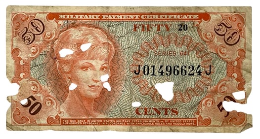 Vintage Military Payment Certificate