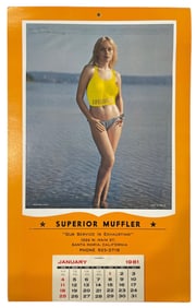 Vintage Erotic Adult 1981 Calendar