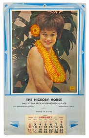 Vintage Erotic Adult 1966 Calendar