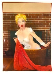 Erotic Adult Litho Poster | Surprised