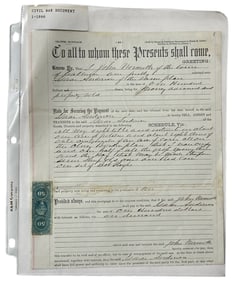 Chattel Mortgage Agreement With Stamp