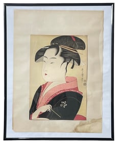 Kitagawa Utamaro Japanese Geisha | Woodblock Print