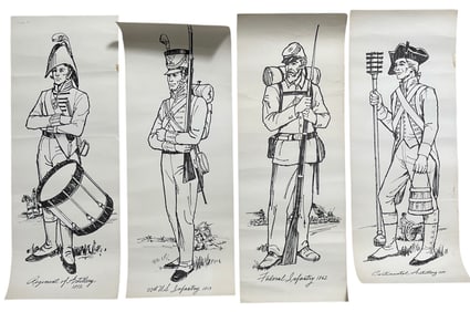 US Military Historical Etching Collection