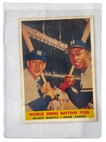Mickey Mantle and Hank Aaron Baseball Cards | Sports Collectors Cards