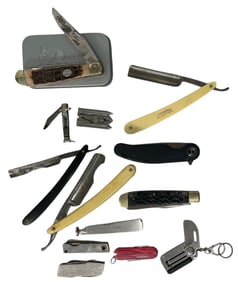Pocket Knife Razor and Multi Purpose Tool Collection