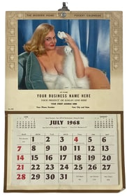 Erotic Adult 1968 Calendar