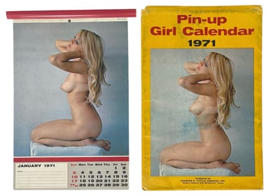 1971 Pin Up Girl Calendar