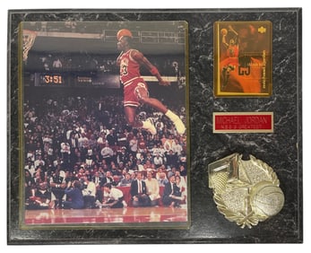 Michael Jordan Plaque Photo and Card