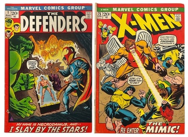 Vintage Marvels The Defenders and X Men | Comic Book Collection