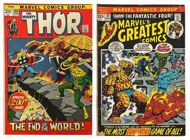 Vintage Marvels The Mighty Thor and Marvels Greatest Comic | Comic Book Collection