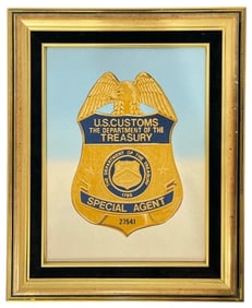 Framed US Customs | Treasury Artwork