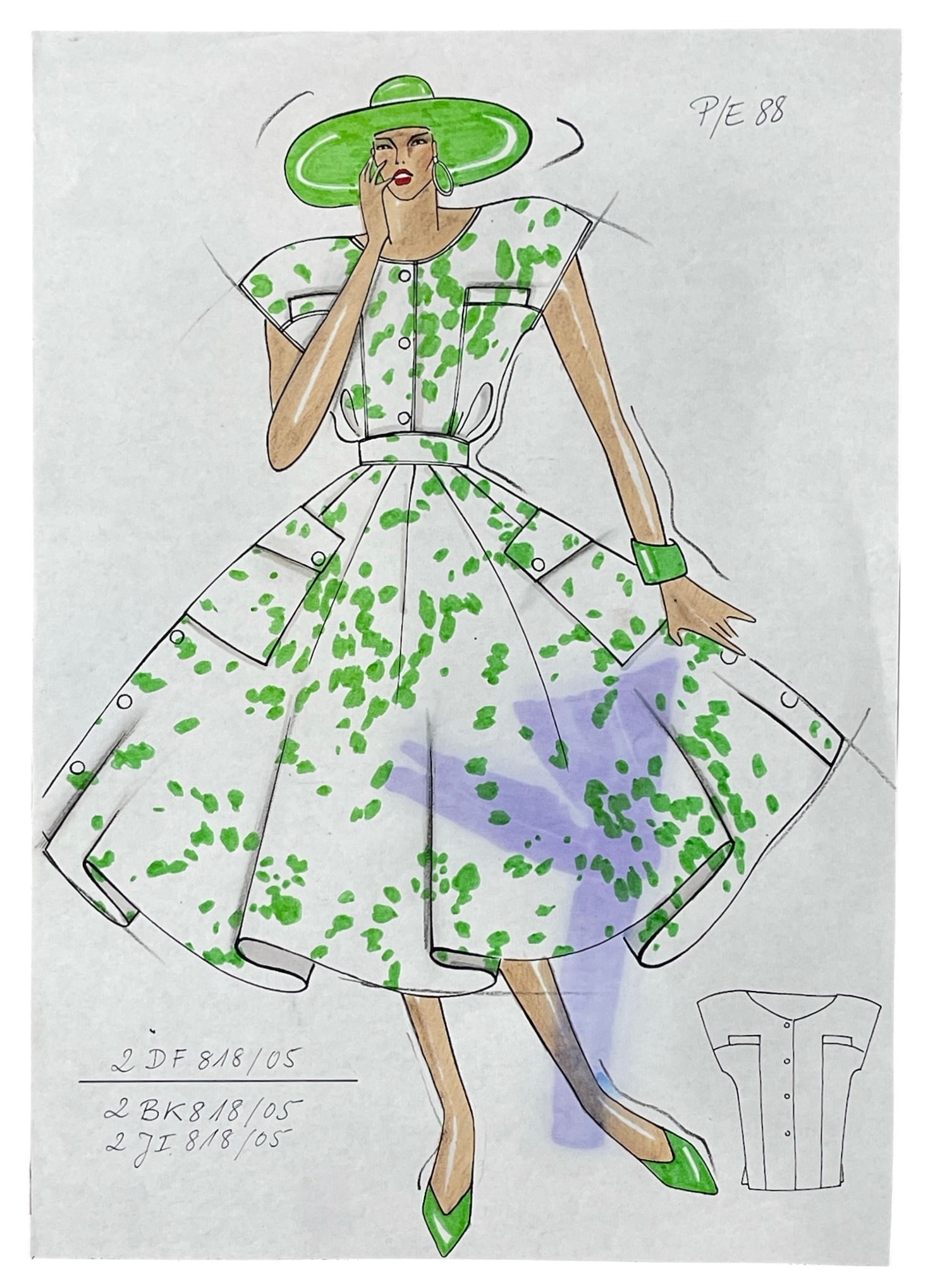 Dior Original Artwork | Fashion Sketch