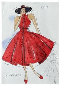 Dior Original Artwork | Fashion Sketch