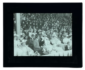 Vintage Glass Photo Slide