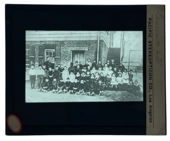 Vintage Glass Photo Slide