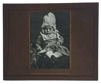 Vintage Glass Photo Slide