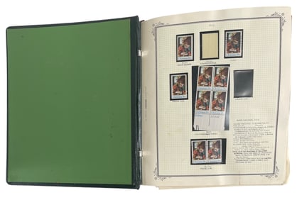 Stamp Book With Stamps