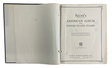 Scotts American Album For United States Stamps