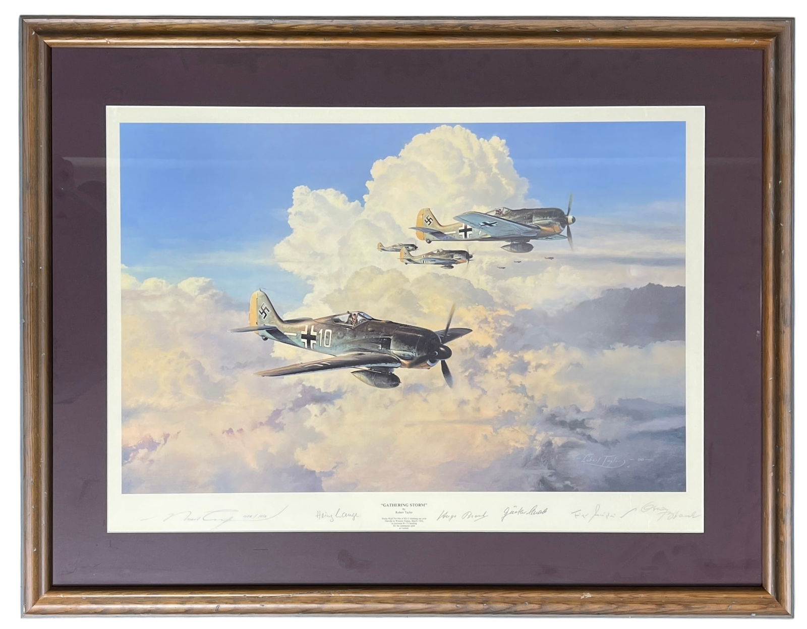 SIGNED Framed Gathering Storm by Robert Taylor (1 of 5)