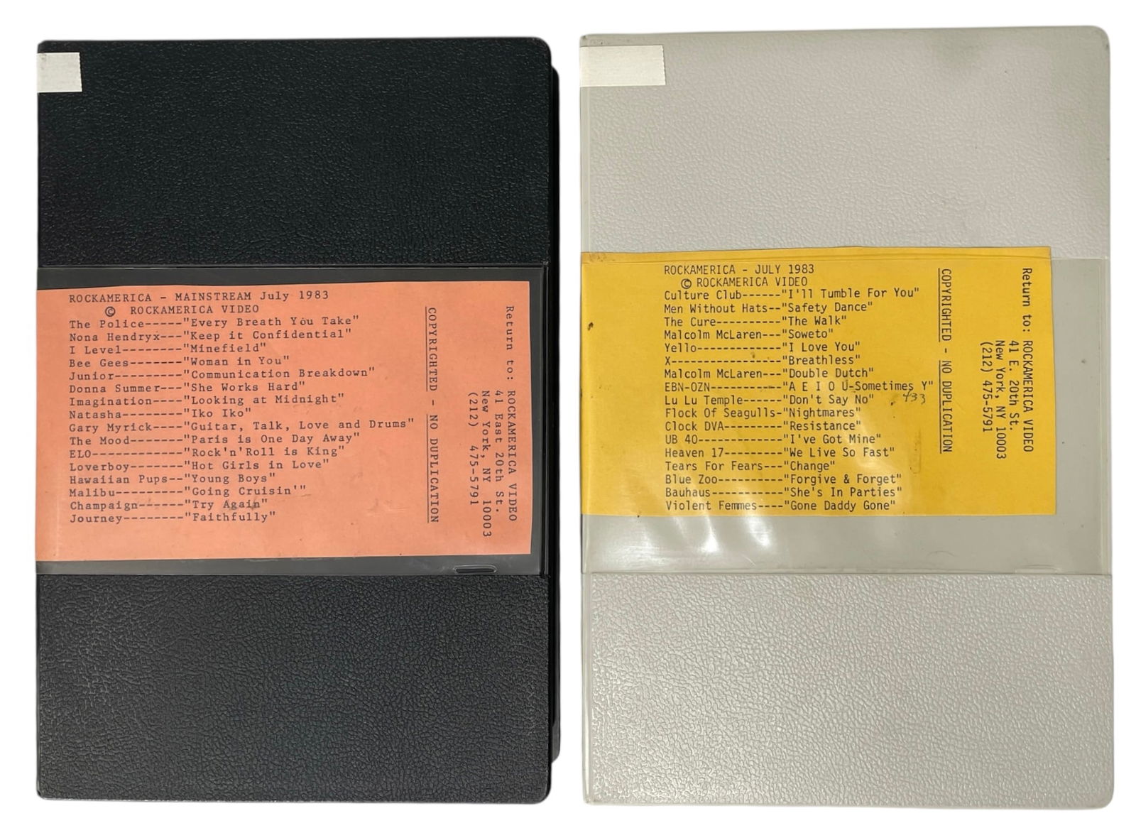 Music Original Compilation Reel VHS (1 of 3)