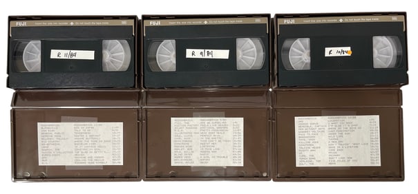Music Original Compilation Reel VHS