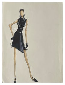 Luxury Fashion Brands | Original Designer Sketch | One of a Kind Artwork