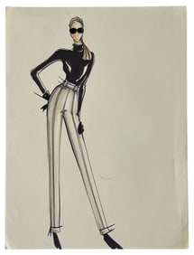 Luxury Fashion Brands | Original Designer Sketch | One of a Kind Artwork