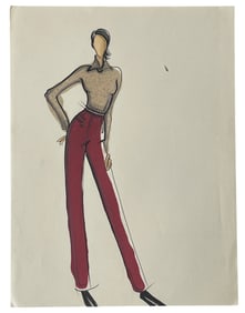 Luxury Fashion Brands | Original Designer Sketch | One of a Kind Artwork