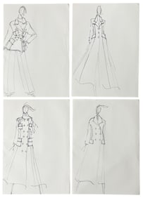 Luxury Fashion Brands | Original Designer Sketch | One of a Kind Artwork