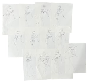Luxury Fashion Brands | Original Designer Sketch | One of a Kind Artwork