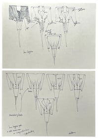 Luxury Fashion Brands | Original Designer Sketch | One of a Kind Artwork