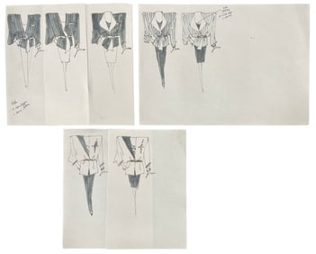 Luxury Fashion Brands | Original Designer Sketch | One of a Kind Artwork