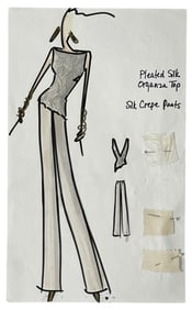 Luxury Fashion Brands | Original Designer Sketch | One of a Kind Artwork