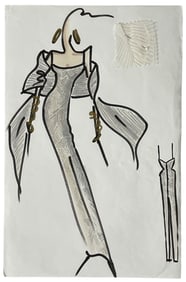 Luxury Fashion Brands | Original Designer Sketch | One of a Kind Artwork