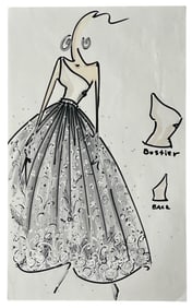 Luxury Fashion Brands | Original Designer Sketch | One of a Kind Artwork