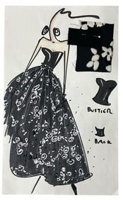 Luxury Fashion Brands | Original Designer Sketch | One of a Kind Artwork