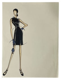 Luxury Fashion Brands | Original Designer Sketch | One of a Kind Artwork