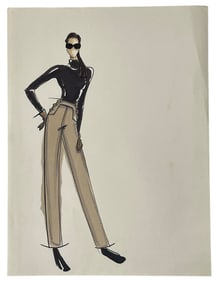 Luxury Fashion Brands | Original Designer Sketch | One of a Kind Artwork
