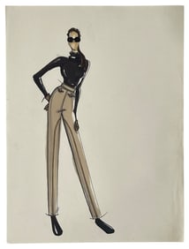 Luxury Fashion Brands | Original Designer Sketch | One of a Kind Artwork