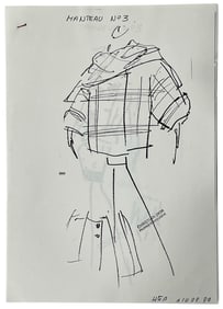 Christian Dior | Original Dior Stamp On Fashion Sketches | Prints