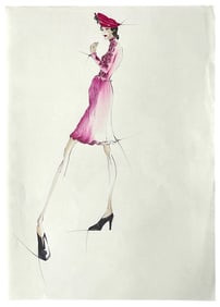 Luxury Fashion Brands | Original Designer Sketch | One of a Kind Artwork