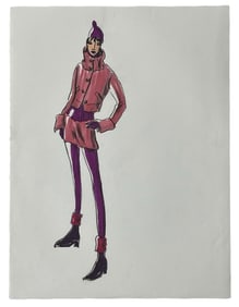 Luxury Fashion Brands | Original Designer Sketch | One of a Kind Artwork