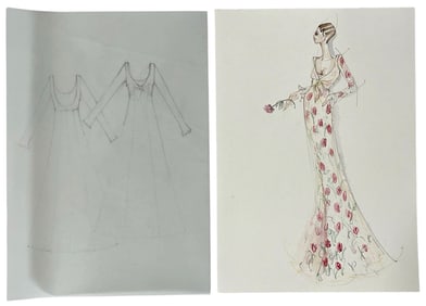 Luxury Fashion Brands | Original Designer Sketch | One of a Kind Artwork