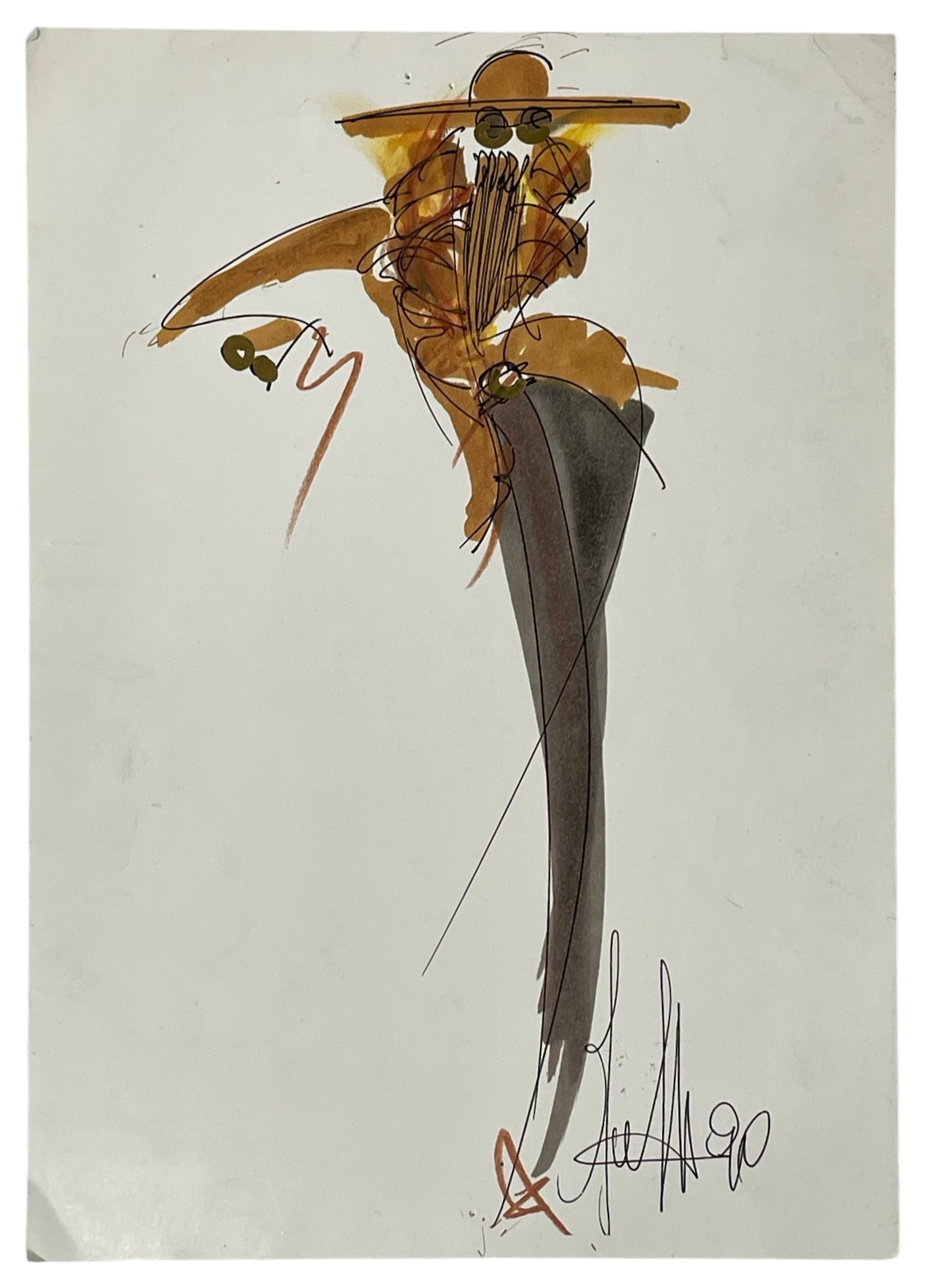 Christian Dior | Fashion Sketch | Print: Christian Dior | Fashion Sketch | Print