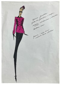 Luxury Fashion Brands | Original Designer Sketch | One of a Kind Artwork