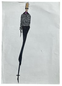 Luxury Fashion Brands | Original Designer Sketch | One of a Kind Artwork