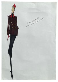 Luxury Fashion Brands | Original Designer Sketch | One of a Kind Artwork