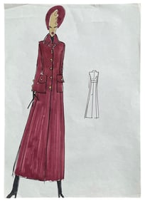 Luxury Fashion Brands | Original Designer Sketch | One of a Kind Artwork