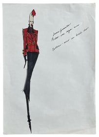 Luxury Fashion Brands | Original Designer Sketch | One of a Kind Artwork